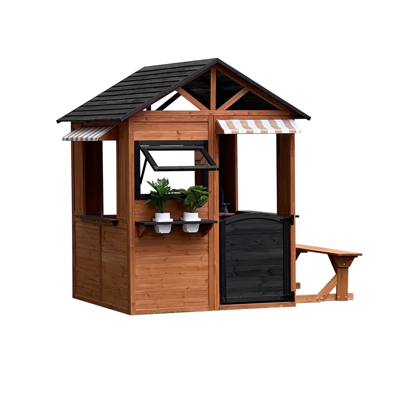 Kids Outdoor Climbing Frame - Maison de poupées en bois pour