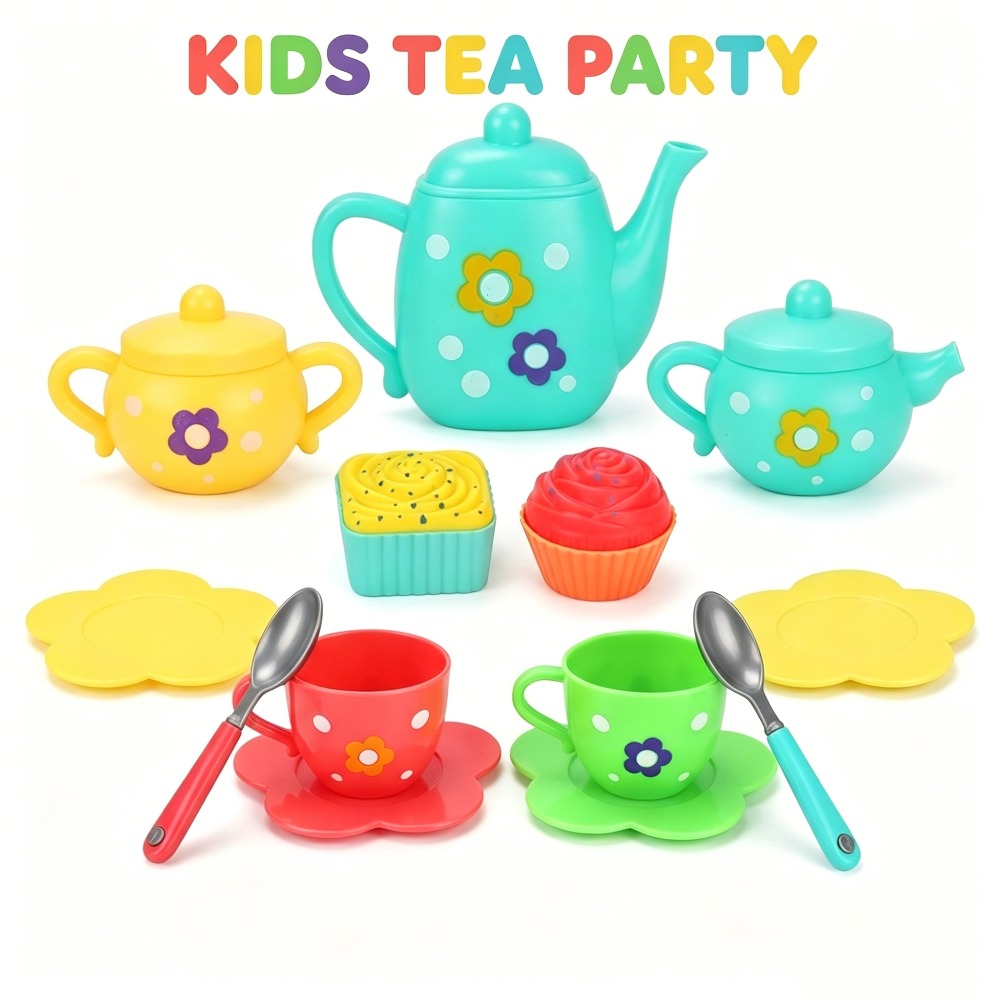 Kids Outdoor Kitchen Accessories - Jeu de thé pour enfants 13