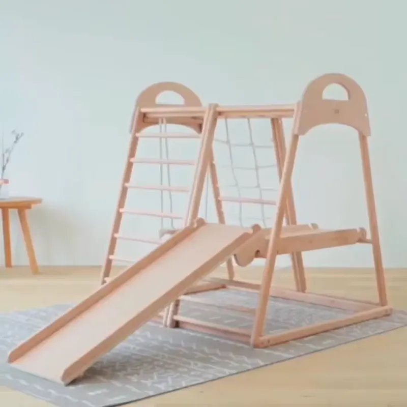 Kids Outdoor Furniture Set - Structure d'escalade en bois Montessori pour